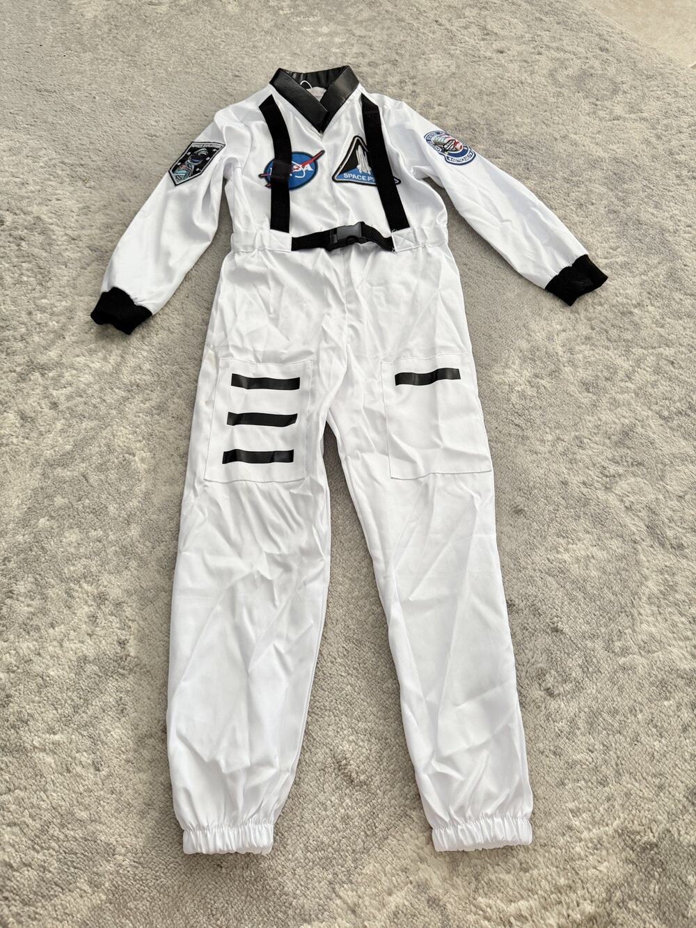 NASA Commander Astronaut Youth Kids Halloween Costume Jumpsuit Size 5